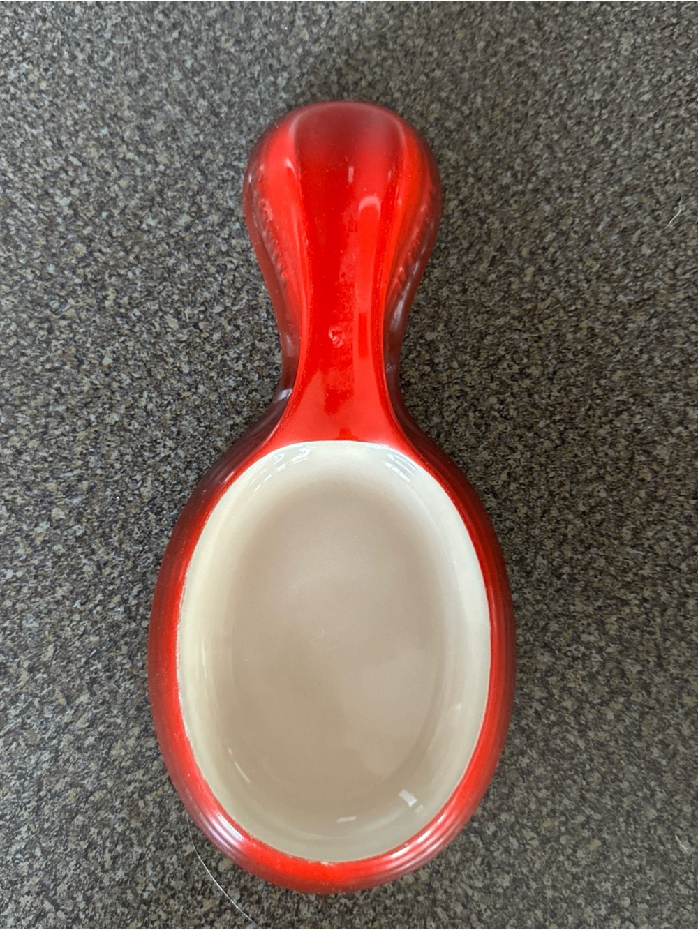 Le Creuset Red Cerise Ceramic Spoon Rest